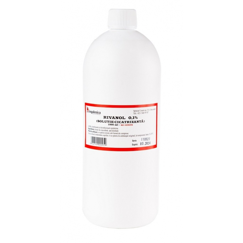 Rivanol 0,1% - 1 litru