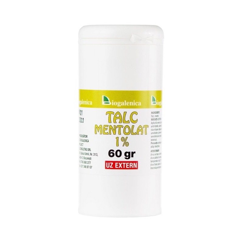 Talc mentolat - 60 grame