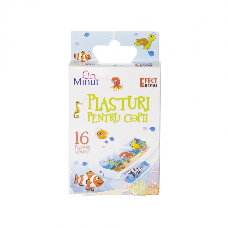 Plasturi pentru copii cu efect tattoo - 16 buc