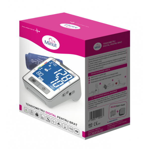 Tensiometru electronic pentru brat cu tehnologie Afib - BP126A-AFIB