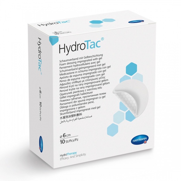 HydroTac Pansament rotund cu hidrogel 6 cm - 10 buc