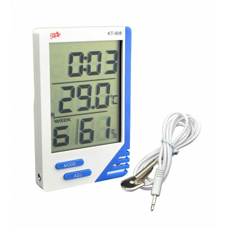 Termohigrometru digital KT-908 cu certificat de etalonare