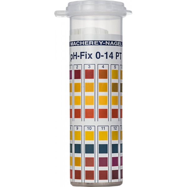 Benzi de testare pentru pH, pH‑Fix 0–14 PT, indicator fix - 100 buc