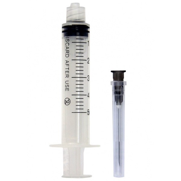 Seringi 5 ml cu filet si ac 22G - PRIMA - 100 buc