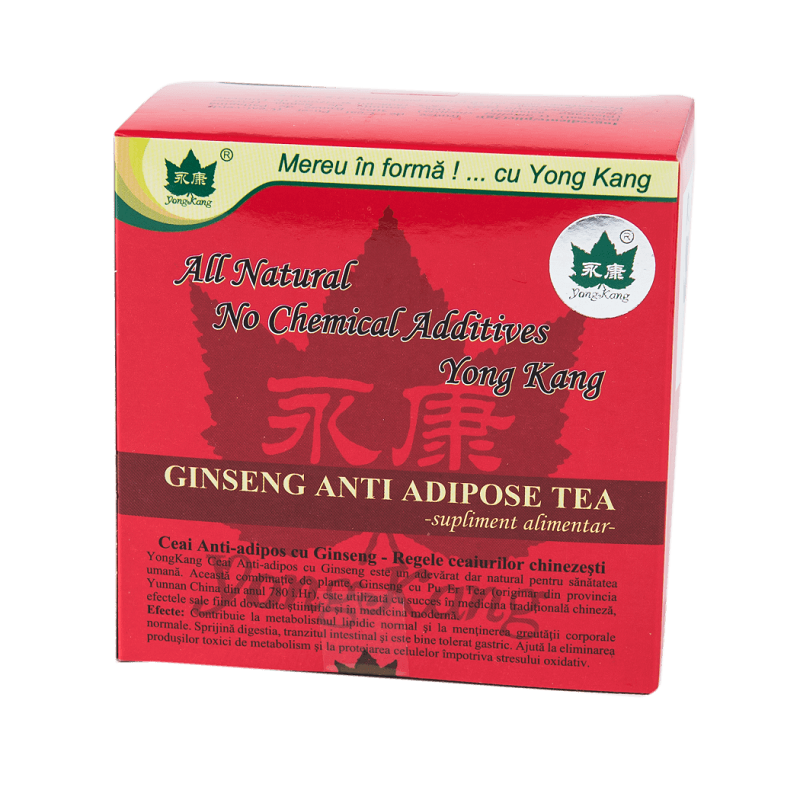 Ceai antiadipos cu ginseng Yong Kang - 30 plicuri
