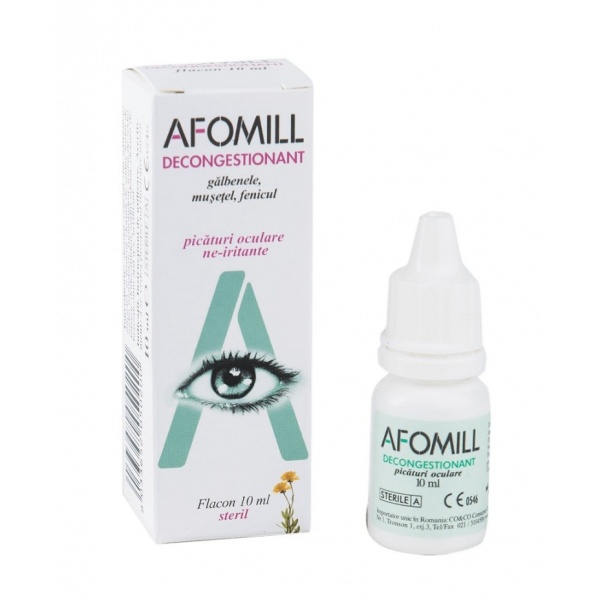 Afomill Decongestionant - picaturi pentru ochi - 10 ml