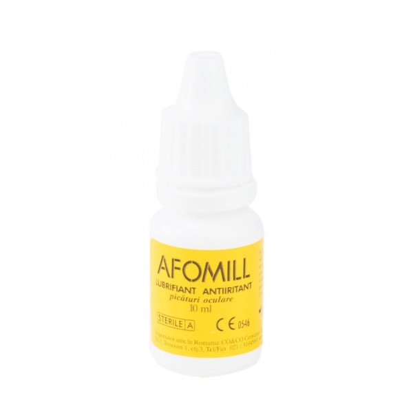 Afomill Umectant lubrifiant - picaturi pentru ochi - 10 ml