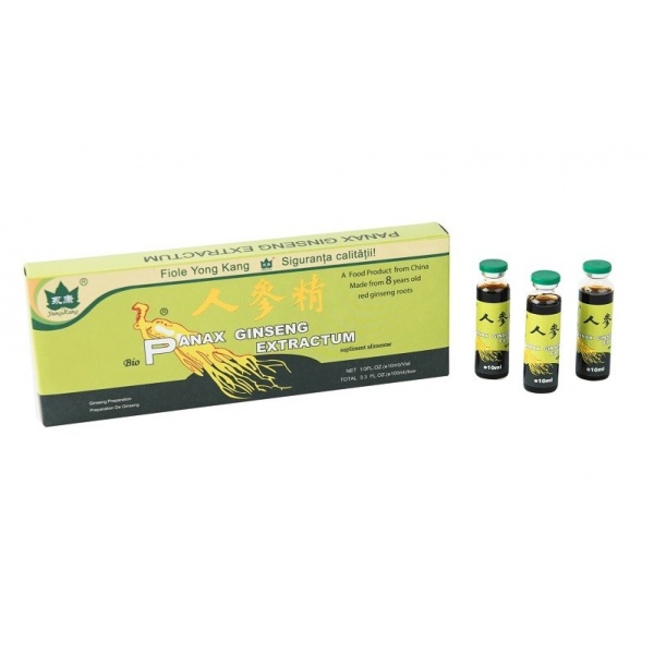 Yong Kang - Panax Ginseng - 10 fiole