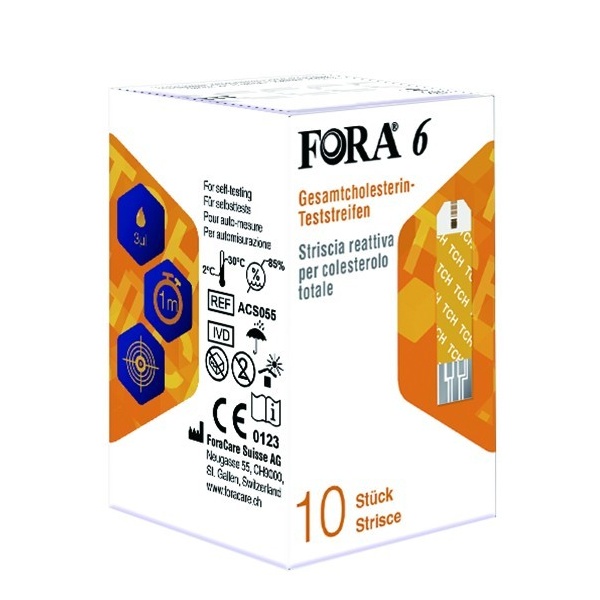 Teste FORA 6 colesterol total – 10 buc