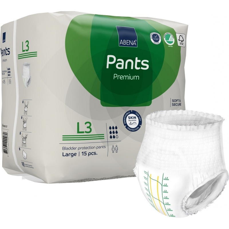 Abena Pants L3, chilot incontinenta adulti 2400 ml - 15 buc