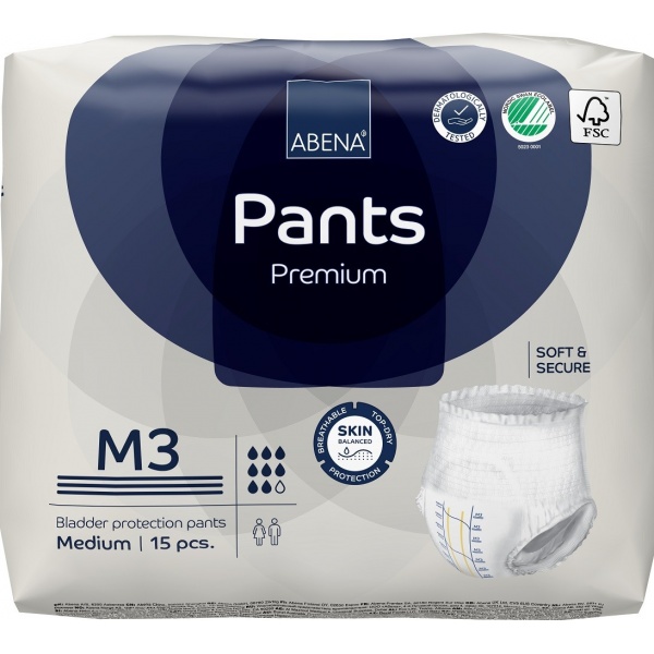 Abena Pants M3, chilot incontinenta adulti 2400 ml - 15 buc