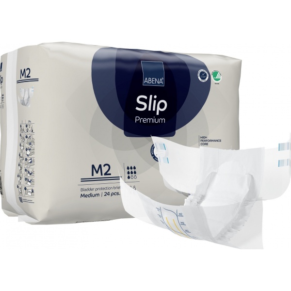 Abena Slip - Scutece incontinenta adulti premium - M2 - 2600 ml - 24 buc