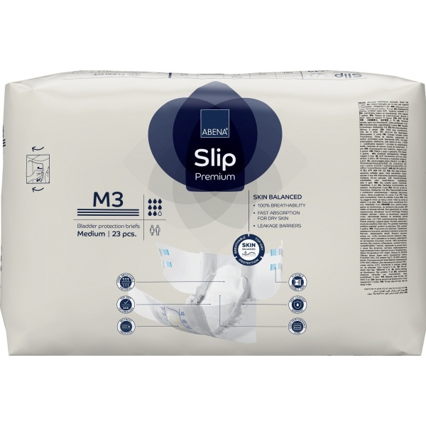 Abena Slip - Scutece incontinenta adulti premium - M3 - 3100 ml - 23 buc