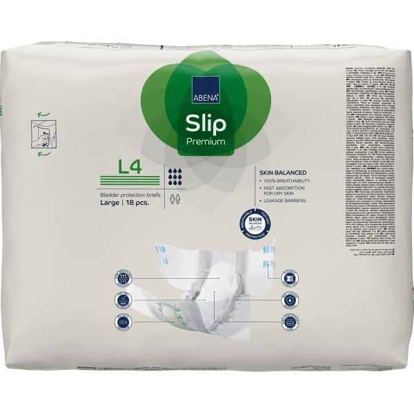 Abena Slip - Scutece incontinenta adulti premium - L4 - 4000 ml - 18 buc