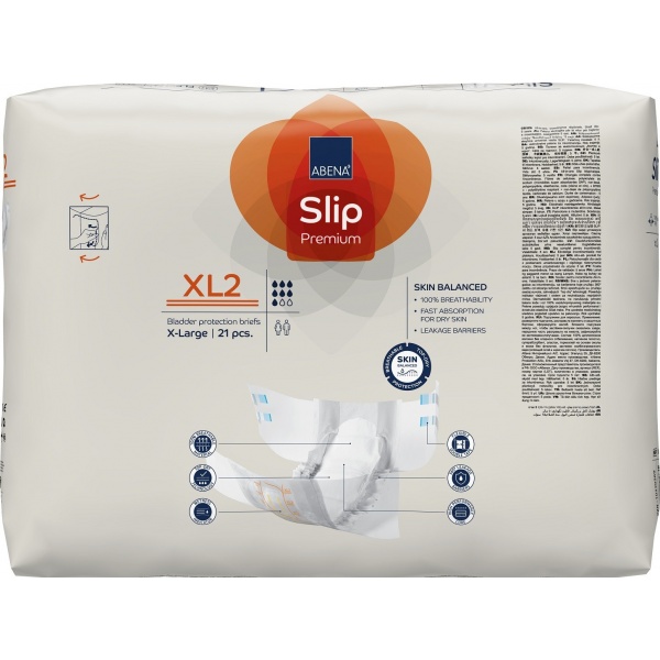 Abena Slip - Scutece incontinenta adulti premium - XL2 - 3400 ml - 21 buc
