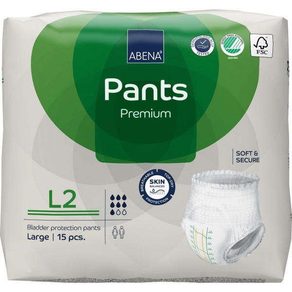 Abena Pants L2, chilot incontinenta adulti 1900 ml - 15 buc