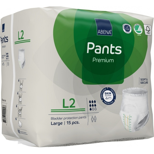 Abena Pants L2, chilot incontinenta adulti 1900 ml - 15 buc