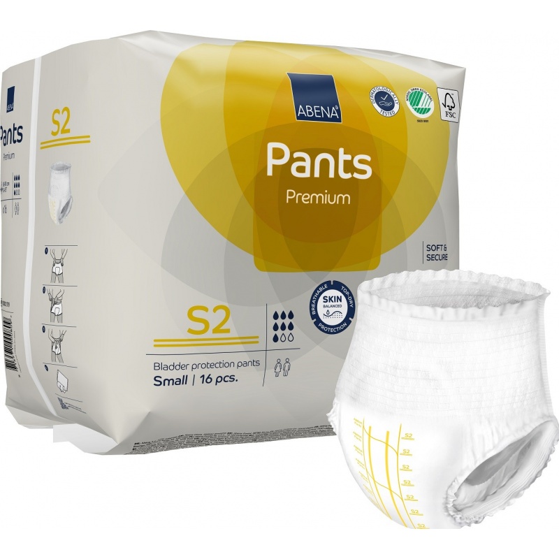 Abena Pants S2, chilot incontinenta adulti 1900 ml - 16 buc