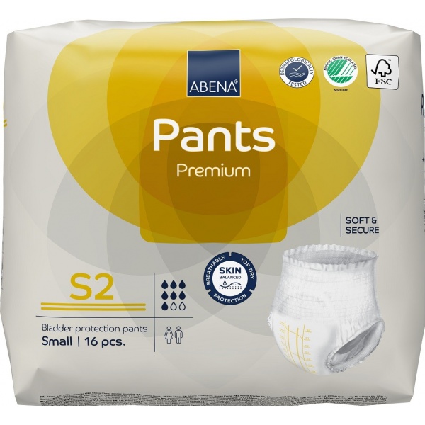 Abena Pants S2, chilot incontinenta adulti 1900 ml - 16 buc