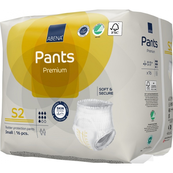 Abena Pants S2, chilot incontinenta adulti 1900 ml - 16 buc
