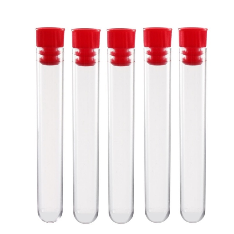 Eprubete plastic 12 x 75 mm cu dop, nesterile - 5ml - 500 buc