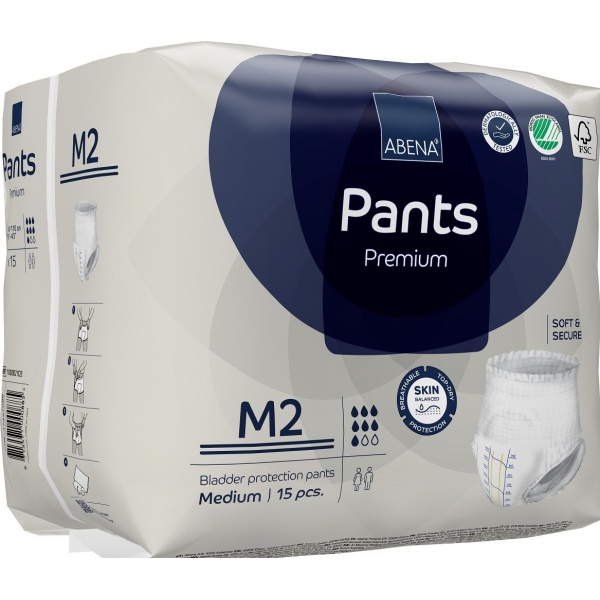 Abena Pants M2, chilot incontinenta adulti 1900 ml - 15 buc