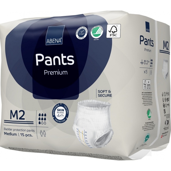 Abena Pants M2, chilot incontinenta adulti 1900 ml - 15 buc