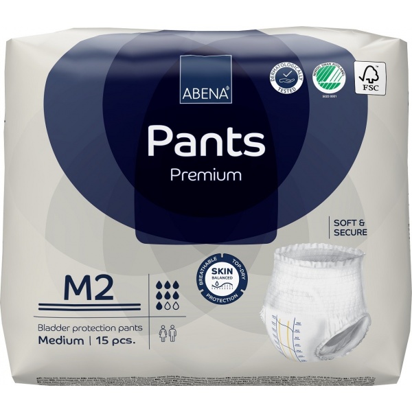 Abena Pants M2, chilot incontinenta adulti 1900 ml - 15 buc
