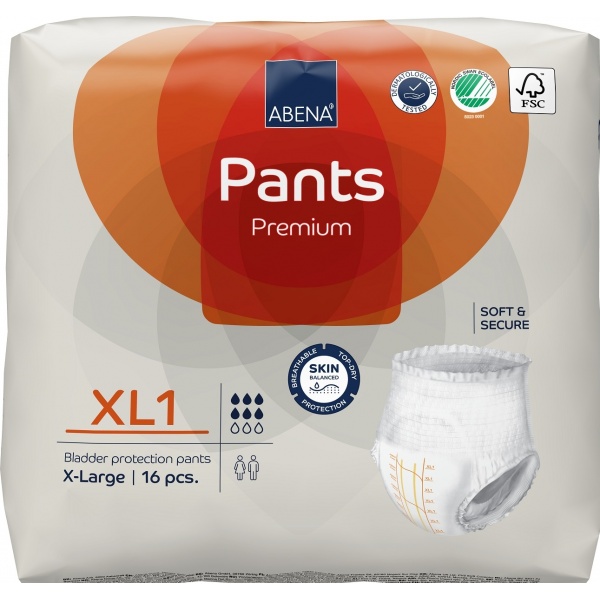 Abena Pants XL1, chilot incontinenta adulti 1400 ml - 16 buc
