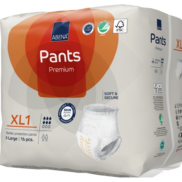 Abena Pants XL1, chilot incontinenta adulti 1400 ml - 16 buc