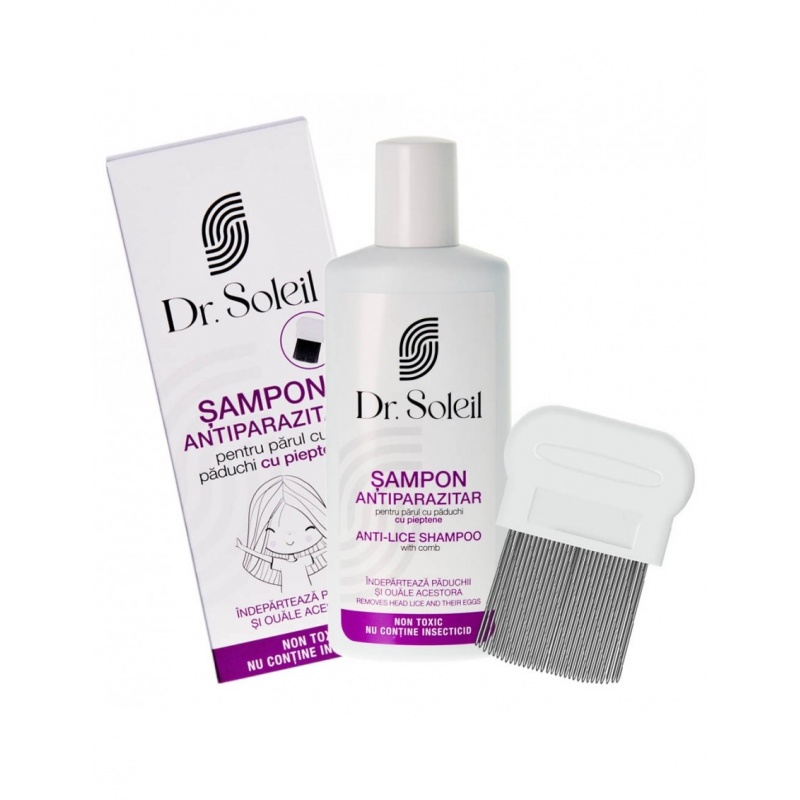 Sampon antiparazitar cu pieptene Dr. Soleil - 200ml