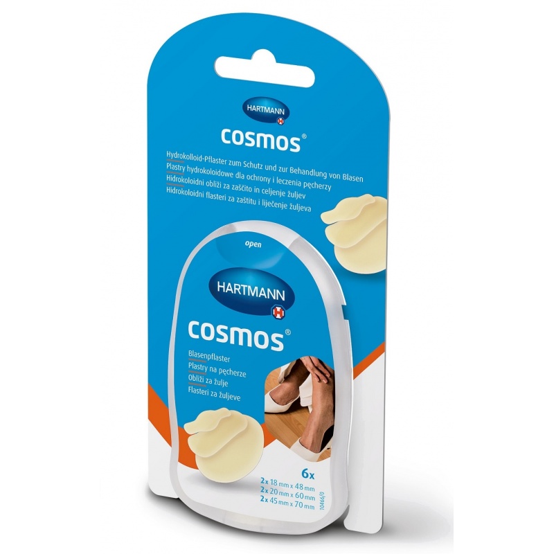 Cosmos - Plasturi din hidrocoloid in blister mixt - 6 buc