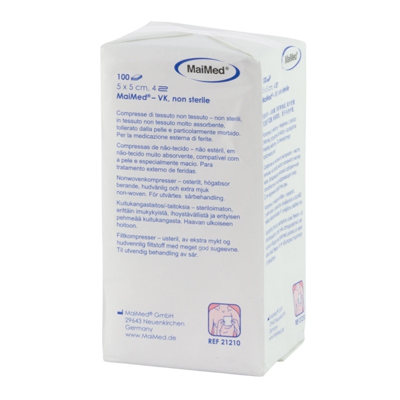 Comprese material netesut nesterile 5 x 5 cm - 100 buc