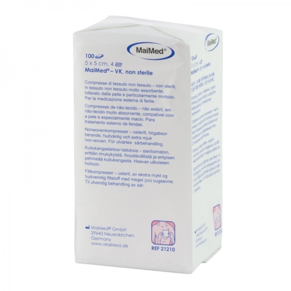 Comprese material netesut nesterile 5 x 5 cm - 100 buc
