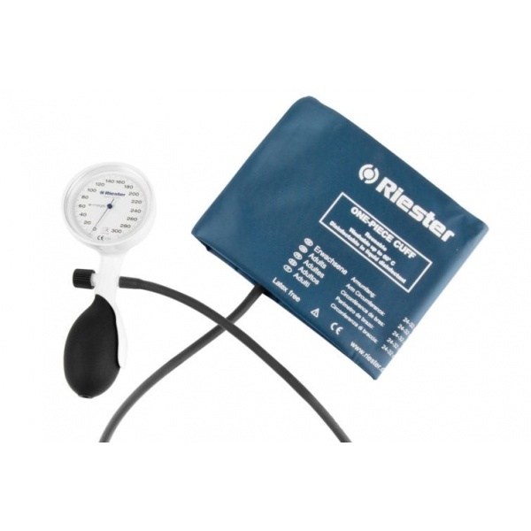 Tensiometru mecanic Riester E-Mega, alb - adulti - 1370-107