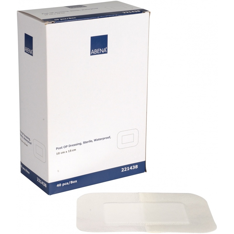 Plasturi sterili rezistenti la apa Abena - 10 x 15 cm - 40 buc