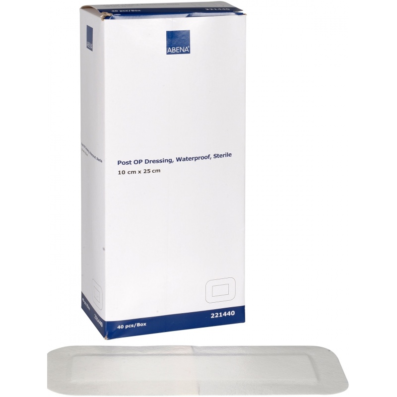 Plasturi sterili rezistenti la apa Abena - 10 x 25 cm - 40 buc