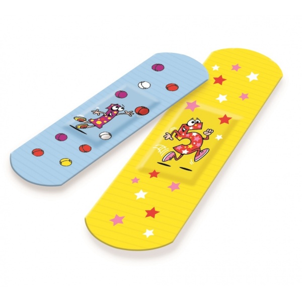 Cosmos Kids - Plasturi cu desene rezistenti la apa - 20 buc
