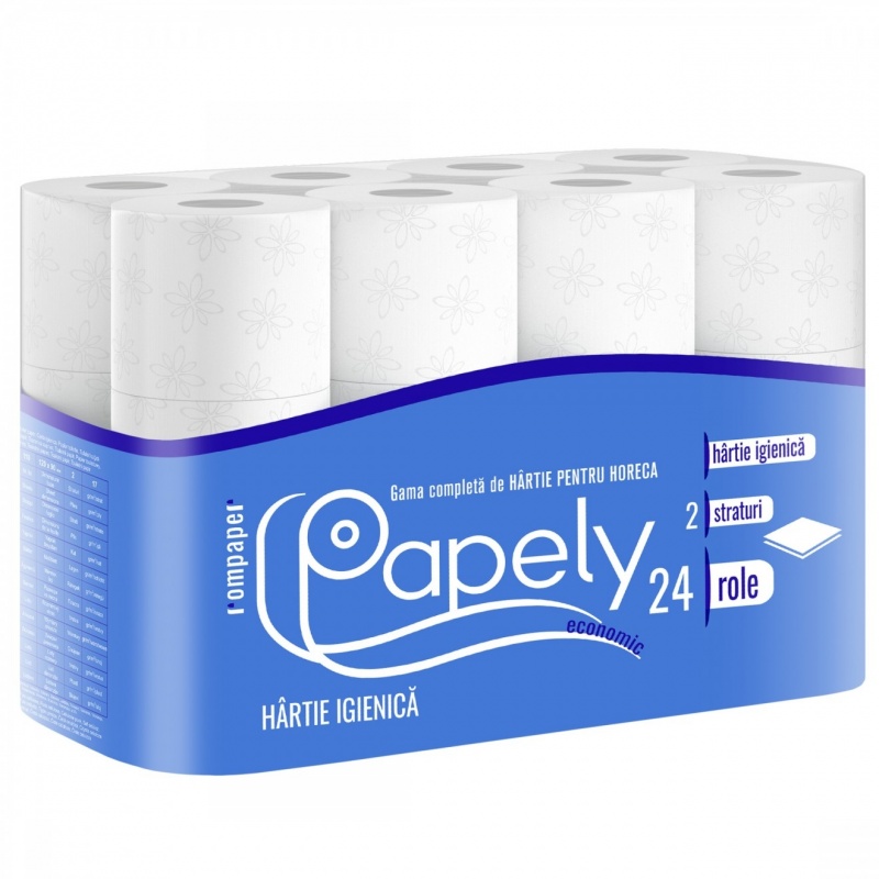 Hartie igienica Papely - 24 role 2 straturi