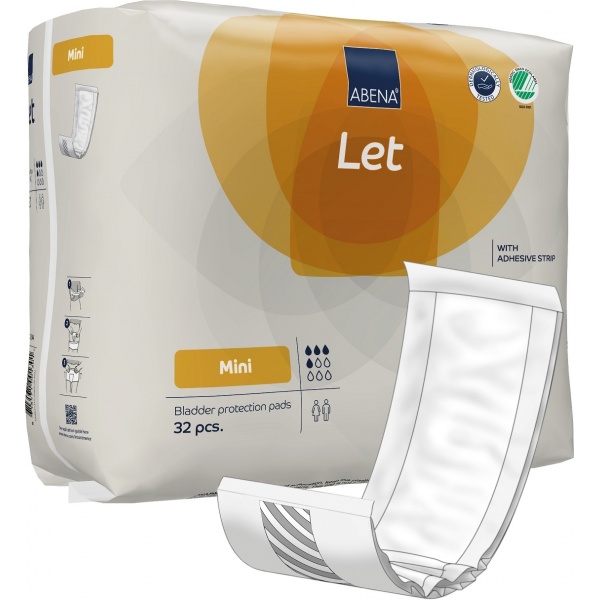 Abena Let Mini - absorbante anatomice cu benzi adezive - 32 buc