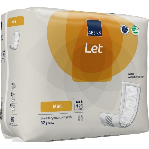 Abena Let Mini - absorbante anatomice cu benzi adezive - 32 buc