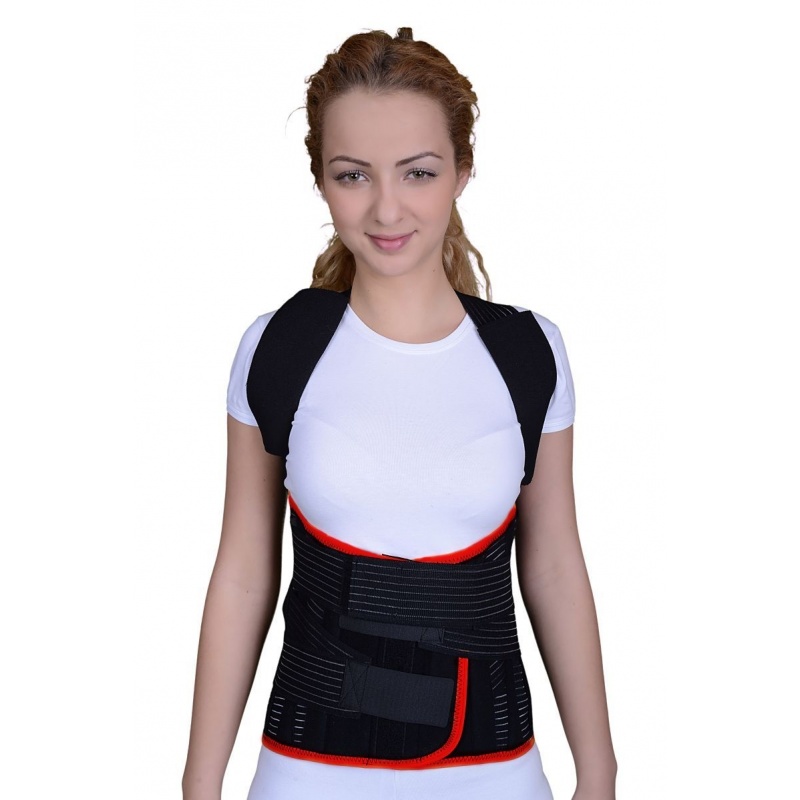 Orteza toraco-lombo-sacrala – Corset Hessing - negru - BRC330K