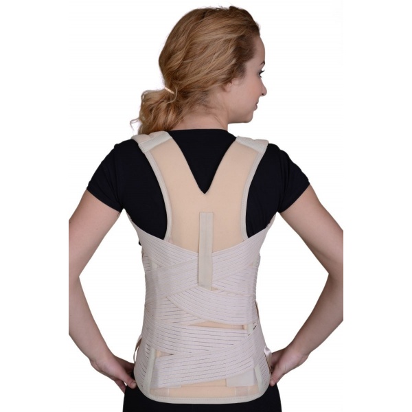 Orteza toraco-lombo-sacrala – Corset Hessing ( Taylor ) - negru - BRC340