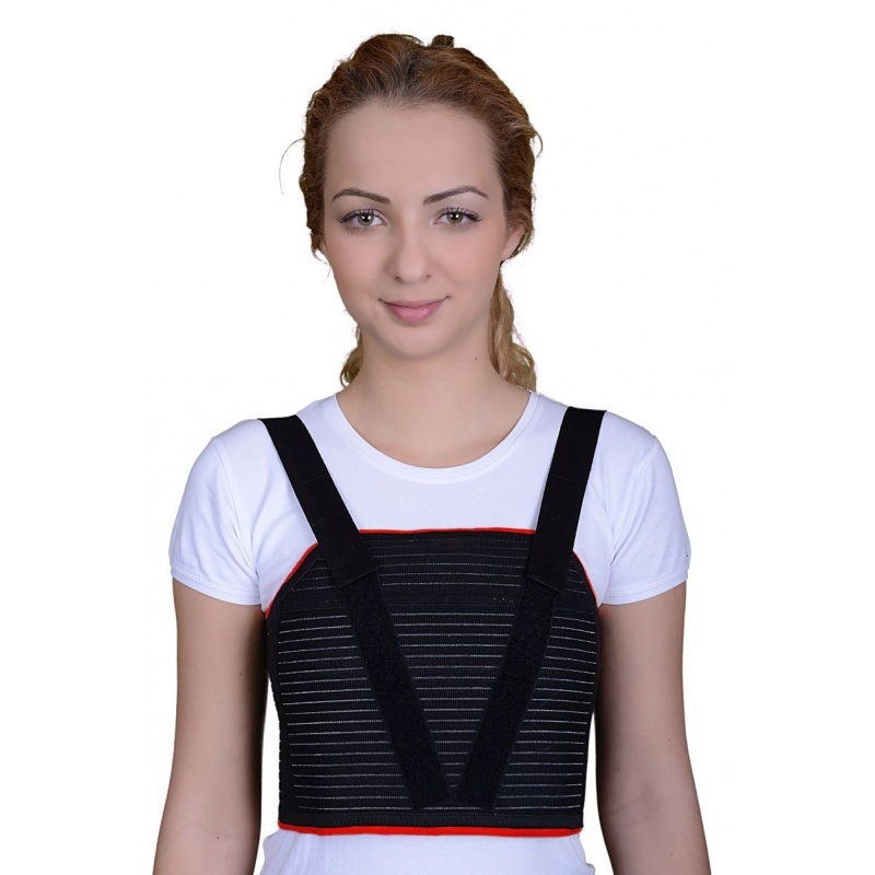 Orteza cervicotoracica pentru stern - insertie plastic - negru - BRC421