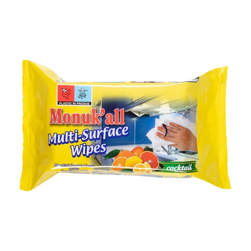 Servetele umede pentru suprafete Sanitare - 80 buc