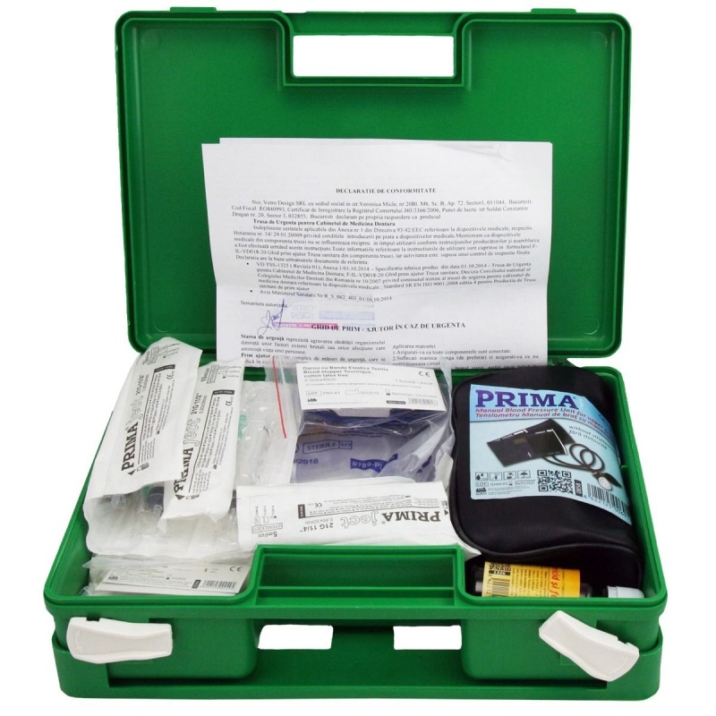 Trusa de urgenta pentru cabinetul de medicina dentara