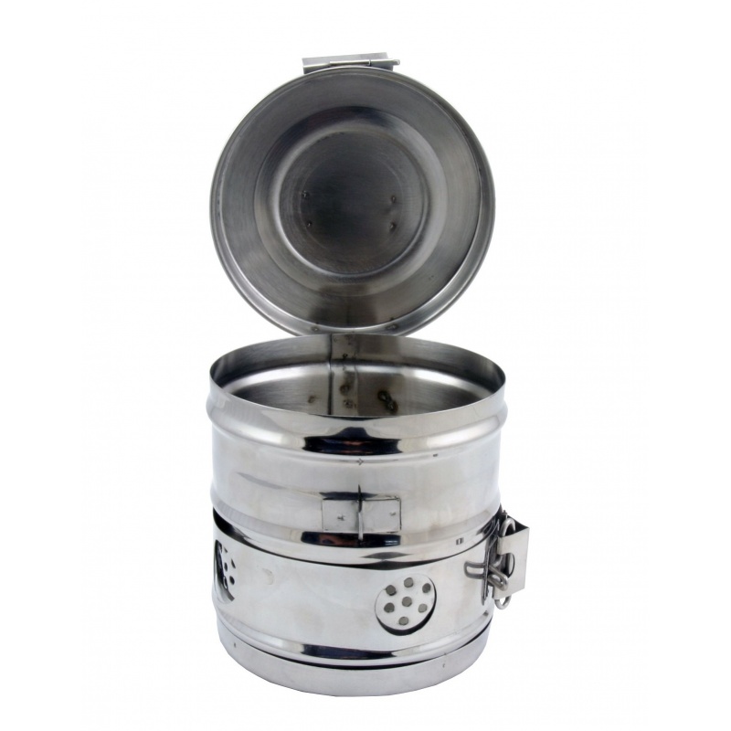 Casoleta inox cu capac sterilizare intrumentar medical - 8 x 8 cm 2