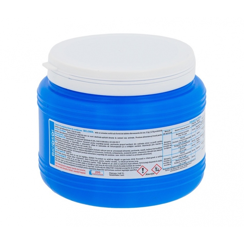 Biclosol - dezinfectant clorigen efervescent - 200 tablete