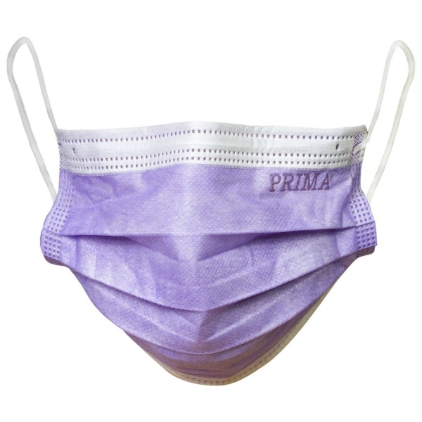 Masti medicale 3 straturi cu elastic IIR - Lila - 50 buc