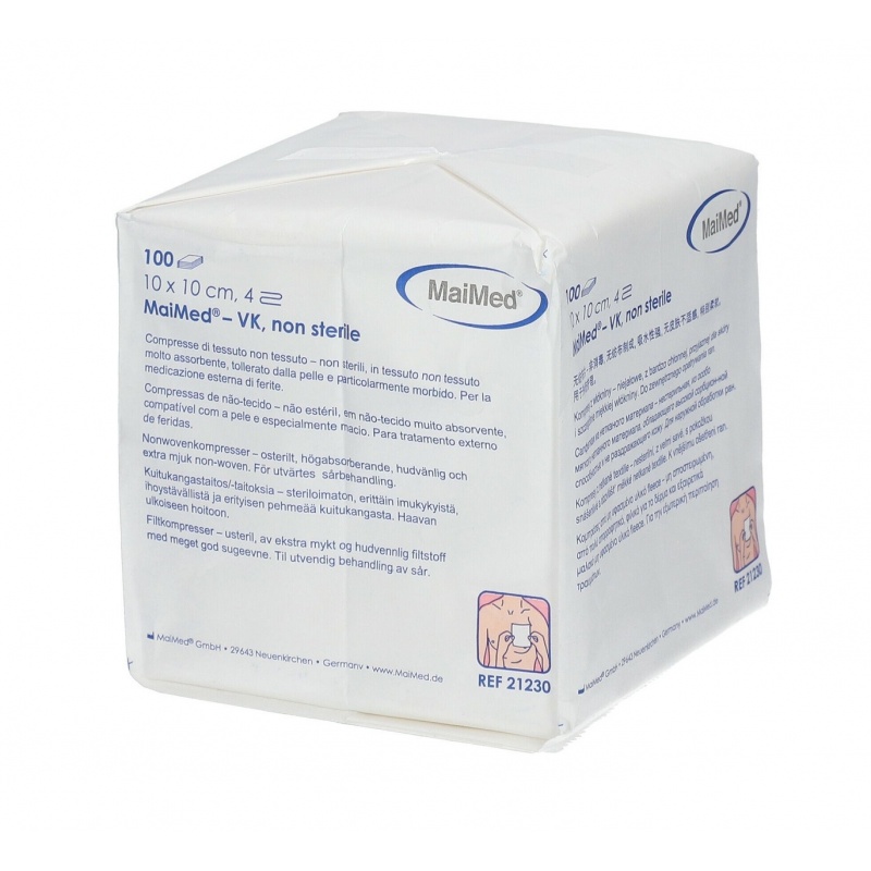 Comprese material netesut nesterile 10 x 10 cm - 100 buc